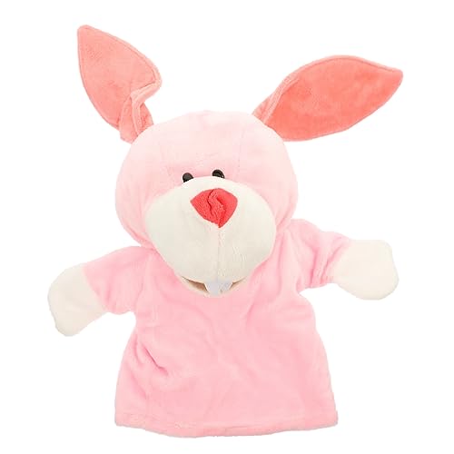 ERINGOGO Kleine Plüsch Handpuppe Interaktive Tierpuppe Für Rollenspiele Und Kreative Erzählungen Motorik Und Kommunikation Hase von ERINGOGO