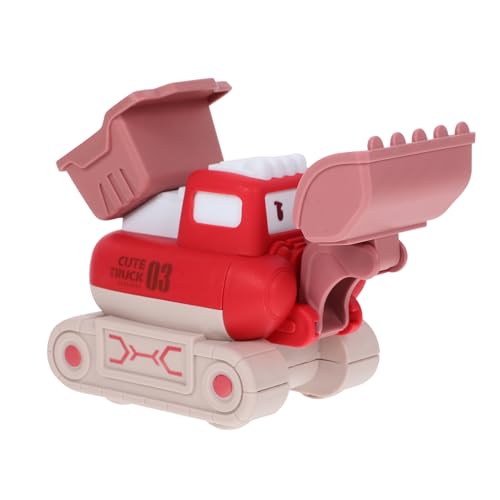 ERINGOGO Kleiner Cartoon Bagger Robustes Kunststoff Modell Buntes Press Auto Baustellenfahrzeug für Sicher und Langlebig für Sandkasten und Garten Spielspaß von ERINGOGO