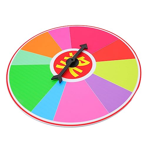 ERINGOGO Kleines Drehspielrad für Partys Wandspiel Drehteller mit Designs für Verlosungen Spielabende und Schulveranstaltungen Exquisite Handwerkskunst Kompakt von ERINGOGO