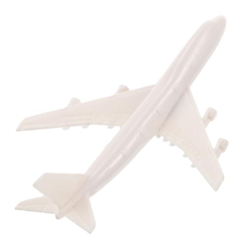 ERINGOGO Kleines Flugzeugmodell Spielzeugflugzeug Modellflugzeug Flughafenmodell Plastik Weiß von ERINGOGO