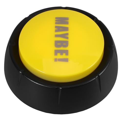 ERINGOGO Kniffliges summte klopfen Tasten Ereignis Trick Knopf lustige Spiele lustiges lustiges Büro-Entlastungsspielzeug Gaming-Taste Streich-Taste Yellow von ERINGOGO