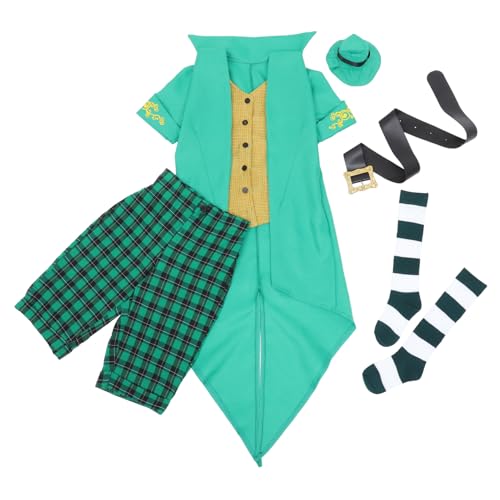 ERINGOGO Kobold Hut Hosenanzug St. Patrick's Day-Outfit Verkleidung für St Patrick's Day st. Patricks Kostüm ausgefallene Klamotten ausstatten Kobold Kostüm Green ERINGOGO Kobold Hut Hosenanzug St. Patrick's Day-Outfit Verkleidung für St Patrick's Day st. Patricks Kostüm ausgefallene Klamotten ausstatten Kobold Kostüm Green von ERINGOGO