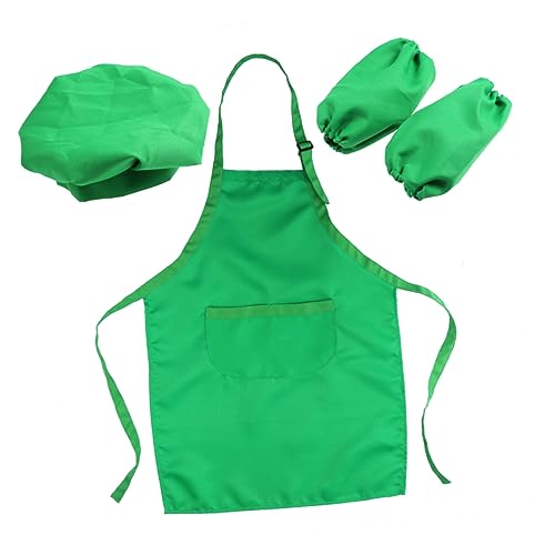 ERINGOGO Kochset Mit Kochmütze Schürze Und Kochhandschuh Komplettes Spielset Für Jahren Zum Backen Und Basteln Perfektes Für Kleine von ERINGOGO