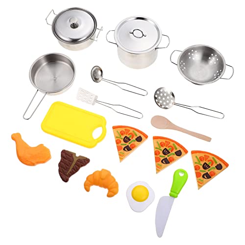 ERINGOGO Kochspielzeug Aus Edelstahl Teiliges Rollenspielset Für Jungen Und Mädchen Interaktives Küchenspielzeug Für Kreative Spielküche Aktivitäten ERINGOGO Kochspielzeug Aus Edelstahl Teiliges Rollenspielset Für Jungen Und Mädchen Interaktives Küchenspielzeug Für Kreative Spielküche Aktivitäten von ERINGOGO