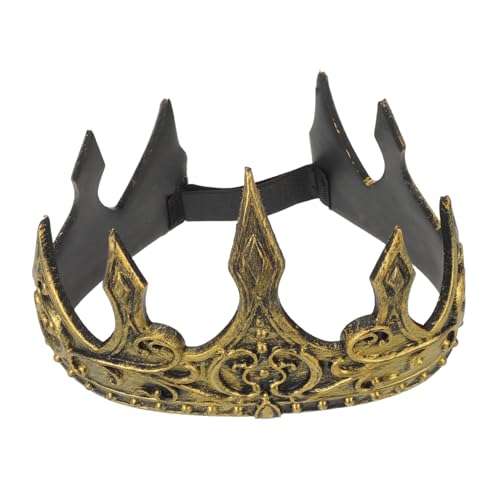 ERINGOGO Königskrone für Jungen Königliches Kostüm Zubehör Mittelalterliche Geburtstagskrone Vielseitige Party Halloween Kopfbedeckung für Kreative Rollenspiele von ERINGOGO