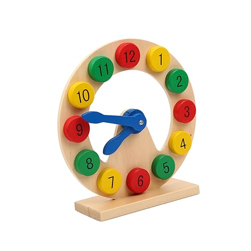 ERINGOGO Kognitive Formspielzeug Bausteine Uhr DIY Bausteine Holzbaustein Zahlenbausteine Bambus ERINGOGO Kognitive Formspielzeug Bausteine Uhr DIY Bausteine Holzbaustein Zahlenbausteine Bambus von ERINGOGO