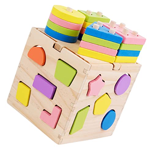 ERINGOGO Kompakter Form Sortierer Lustiges Holzspielzeug Für Geometrische Formen Pädagogisches Für Frühe Kindheit Für Jungen Und Mädchen ERINGOGO Kompakter Form Sortierer Lustiges Holzspielzeug Für Geometrische Formen Pädagogisches Für Frühe Kindheit Für Jungen Und Mädchen von ERINGOGO