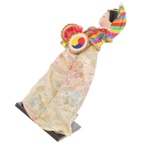 ERINGOGO Koreanische Hanbok Puppe aus Seide Handgefertigte Kunsthandwerk Figur Einzigartiges Dekorationsobjekt für Wohn und Restauranttische Asiatisches Sammlerstück von ERINGOGO