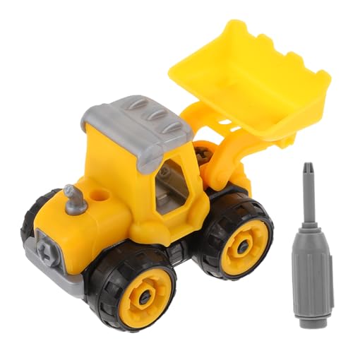 ERINGOGO Kreatives DIY Baustellenfahrzeug mit Beweglicher Mechanik Sicherem Kunststoff Pädagogisch für Ab Jahren Fördert Motorische Fähigkeiten und Spielerisches Lernen von ERINGOGO