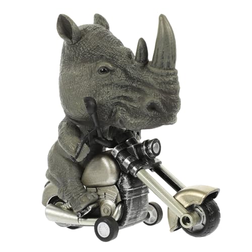 ERINGOGO Kreatives Inertial motorradspielzeug Tiermodell Rhinozeros Robust Langlebig aus Hochwertigem Kunststoff als Kinderfahrzeug und Dekoratives Sammlerstück ERINGOGO Kreatives Inertial motorradspielzeug Tiermodell Rhinozeros Robust Langlebig aus Hochwertigem Kunststoff als Kinderfahrzeug und Dekoratives Sammlerstück von ERINGOGO