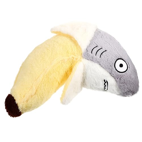 ERINGOGO Kreatives Plüschhai Wurfkissen Entzückendes Bananen für Sofa und Couch Süße Cartoon Dekoration Perfektes Kuscheltier für Kinderzimmer und Gemütliche von ERINGOGO