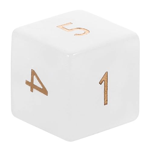 ERINGOGO Small Game Dice Weißer Kristallwürfel Für Brettspiele Würfel Für Partys Vielseitig Einsetzbare Spielwürfel Für Und Barspiele von ERINGOGO