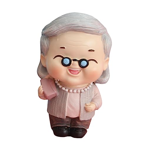 ERINGOGO Kuchendekoration Figur Großeltern Aus Resin Nostalgische Tortenfigur Für Geburtstagsfeiern Tischdeko Für Kuchen Und Leicht Und Platzsparend Lebendige von ERINGOGO