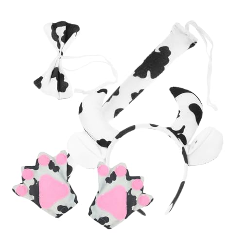 ERINGOGO Kuh Kostüm Set mit Stirnband und Fliege Tierische Cosplay Accessoires für Partys Karneval und Kreative Fotos Bequeme und Langlebige Materialien ERINGOGO Kuh Kostüm Set mit Stirnband und Fliege Tierische Cosplay Accessoires für Partys Karneval und Kreative Fotos Bequeme und Langlebige Materialien von ERINGOGO