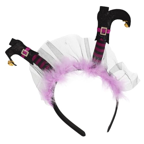 ERINGOGO Kunststoff Auf Den Kopf Gestellte Hexenbeine Stoff Stirnband Im Halloween Stil Karnevals Haarband Halloween Türbedeckung von ERINGOGO