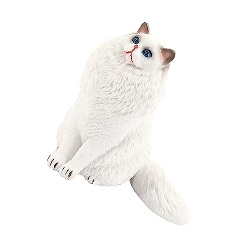 ERINGOGO Kunststoff Katzenfigur Realistisches Modell Deko für Zuhause Leicht und Langlebig Attraktives für Katzenliebhaber als und Dekoration ERINGOGO Kunststoff Katzenfigur Realistisches Modell Deko für Zuhause Leicht und Langlebig Attraktives für Katzenliebhaber als und Dekoration von ERINGOGO