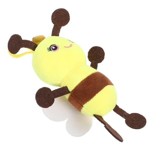 ERINGOGO Kuscheliger Bienen Plüschanhänger Weiches Stofftier als Rucksack Deko und Schlüsselanhänger Niedliche Kleine Bienenfigur zum Aufhängen Geschenkidee für Alltag und Besondere von ERINGOGO