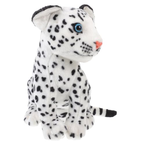 ERINGOGO Kuscheltier Schneeleopard Plüschfigur Niedlicher Stofftier Spielkamerad für für Weihnachten für Sofa und Dekoration im Zimmer von ERINGOGO