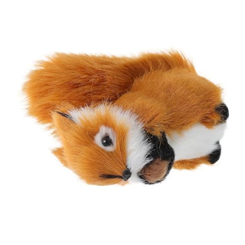 ERINGOGO Kuscheltiermodell Simulation Eichhörnchen Dekoration Eichhörnchen Figur Realistische Tiere Simulation Tiermodell Ornamente Kleines Ausgestopftes Eichhörnchen Gefälschtes von ERINGOGO