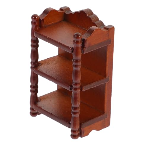 ERINGOGO Lagerregal Puppe Möbel rechteckig Mini klein modern Zubehör Nachttischdekor Nachtständer hölzern Hellbraun ERINGOGO Lagerregal Puppe Möbel rechteckig Mini klein modern Zubehör Nachttischdekor Nachtständer hölzern Hellbraun von ERINGOGO
