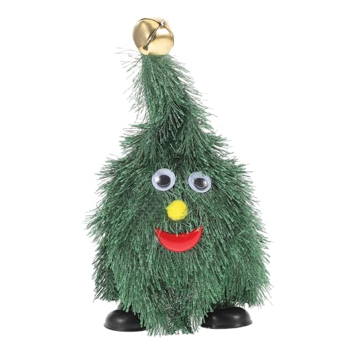 ERINGOGO Laufendes Weihnachtsbaumspielzeug Weihnachtsbaum Karton Kleiner Weihnachtsbaum Festlicher Baumbecher Weihnachtsbaumläufer Animiertes Weihnachten Baum Mit Beinen Puzzle Green Stoff von ERINGOGO
