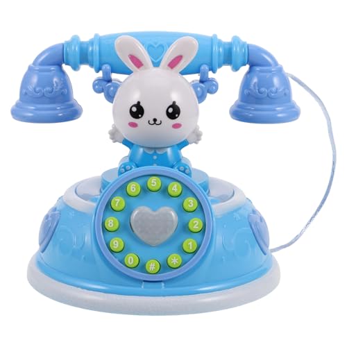 ERINGOGO Led-Telefonspielzeug Rollenspiel Retro-Festnetz-Kinderspielzeugtelefon Zur Verbesserung Der Kommunikationsfähigkeiten Puppenhausdekoration von ERINGOGO