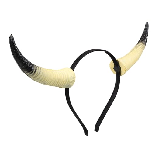 ERINGOGO Leichtes PU Horn Stirnband Schafhörner Cosplay Kostüm Zubehör für Halloween Karneval Party Karnevalspartys und Kostümfeste von ERINGOGO