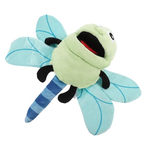 ERINGOGO Libelle Handpuppe Tier Hai Beagle Dinosaurier Husky Handpuppe Für Simulation Libelle Modell Cartoon Libelle Puppe Zeichentrickpuppe Performance Requisite Plüsch von ERINGOGO