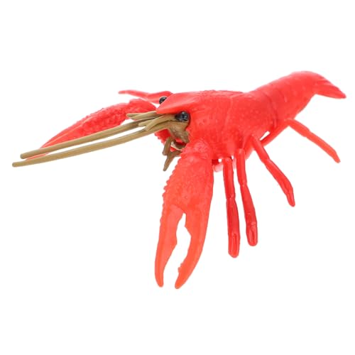 ERINGOGO Lobster Kreatives Hummer Modell für Lernspielzeug Kognitiven Entwicklung Dekoration für Regal und Schlafzimmer Sicher und Langlebig Einzigartiges für Kleine Meeresliebhaber von ERINGOGO