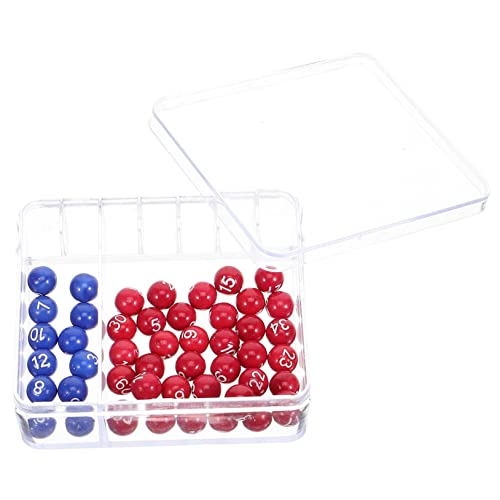 ERINGOGO Lotto Ziehungsmaschine mit Kugeln Set Runde Lotteriekugeln Nummerierter Kugelspender für Mini Lotteriespiele Vielseitig für Restaurant und Club Unterhaltung Einfache Bedienung von ERINGOGO
