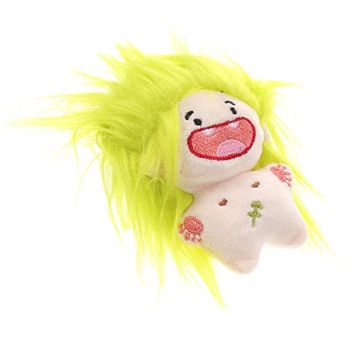ERINGOGO Lustige Baumwollpuppe Grün Weiches Vielseitiges Kuschelspielzeug Dekorative Skurrile Stofffigur für Kinderzimmer und Entspannung als und Begleiter von ERINGOGO