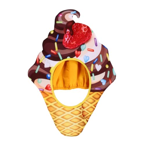 ERINGOGO Lustiger Eiscreme Kopfschmuck Cosplay Food Kopfbedeckung Wiederverwendbar Komfortabel Für Karneval Weihnachten Wochenende ERINGOGO Lustiger Eiscreme Kopfschmuck Cosplay Food Kopfbedeckung Wiederverwendbar Komfortabel Für Karneval Weihnachten Wochenende von ERINGOGO