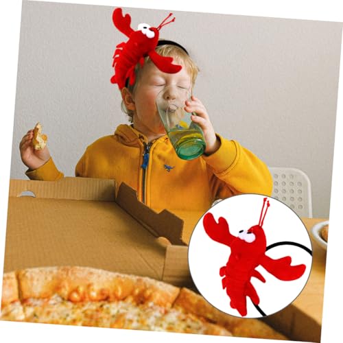 ERINGOGO Lustiger Hummer Haarreif Tierkopf Haarband für Frauen und Leichtes Cosplay Accessoire Detailreiches Design für Halloween Weihnachten und Karneval von ERINGOGO