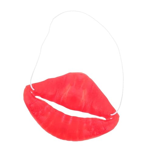 ERINGOGO Lustiger Mund Halloween Wurstmund Kniffliger Streich Maskerade Lippen Requisiten Streich Streich Gadgets Halloween Große Lippen Cosplay Lippen Requisiten Große von ERINGOGO