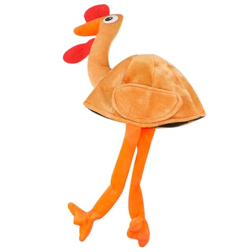ERINGOGO Lustiger Truthahnhut mit Langen Beinen Karneval Cosplay Partyhut für Erwachsene für Thanksgiving Halloween Kostümfeste und Festdekoration von ERINGOGO