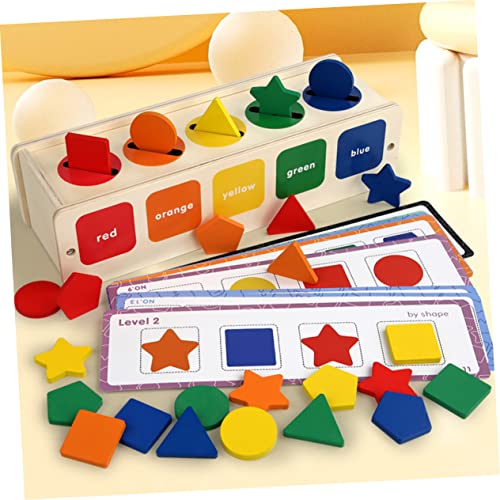 ERINGOGO Lustiges Montessori Holzspielzeug Formen Sortierer Buntes Activity zur Farb und Formerkennung für Konzentrationstraining und Motorische Entwicklung Sicheres Lernspielzeug von ERINGOGO