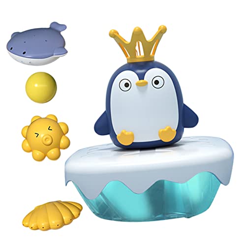 ERINGOGO Lustiges Pinguin Badewannenspielzeug Kindersicheres Wassersprühspielzeug für Junge Mädchen Weiches Hautfreundliches Material Fördert Hand Auge Koordination für Babybad und Badespaß ERINGOGO Lustiges Pinguin Badewannenspielzeug Kindersicheres Wassersprühspielzeug für Junge Mädchen Weiches Hautfreundliches Material Fördert Hand Auge Koordination für Babybad und Badespaß von ERINGOGO