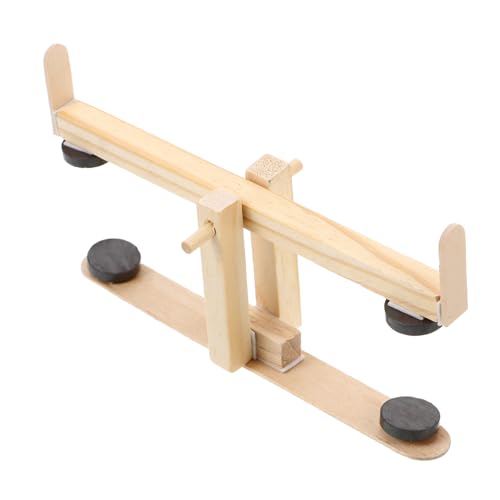 ERINGOGO Magnetische Wippe Wissenschaft Bildungsspielzeug DIY-wippe Kleine Magnete Zum Basteln Bildung Beige Holz von ERINGOGO