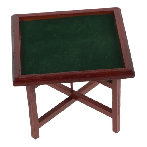 ERINGOGO Mahjong Modell Realistisches DIY Mini Mahjong Zubehör für Puppenhaus Kompakte Tischdeko für Kleine Räume Kunststoff Stabile und Pflegeleichte Spieltisch Dekoration von ERINGOGO
