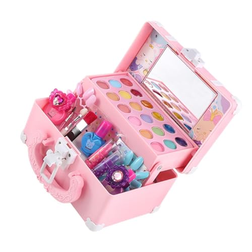 ERINGOGO Make Up Set für Mädchen Wasserlösliches Kosmetikspielzeug aus Abs Princess Schminkset mit Tragetasche Sicheres und Langlebiges für Kreative Rollenspiele ERINGOGO Make Up Set für Mädchen Wasserlösliches Kosmetikspielzeug aus Abs Princess Schminkset mit Tragetasche Sicheres und Langlebiges für Kreative Rollenspiele von ERINGOGO