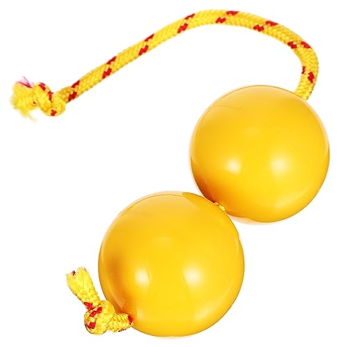 ERINGOGO Marakas kinderinstrumente musikinstrumente -Musikinstrument trommeln Schlagzeug Percussion- Musikalisches Sandstreuer- Eisensand Yellow von ERINGOGO