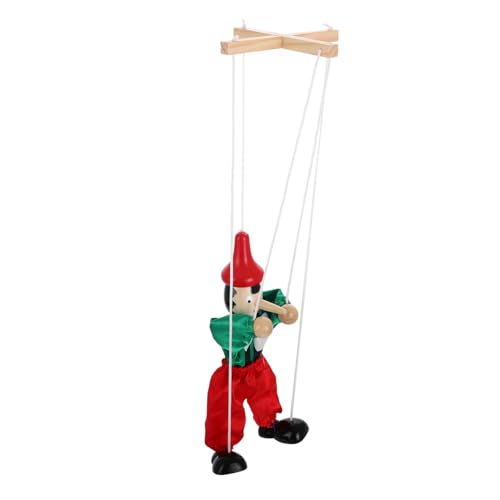 ERINGOGO Marionettenpuppe aus Natürlichem Holz und Sicherem Interaktives für für Familienzeit Aufführungen und Weihnachtsfeiern Dekoratives Sammlerstück Zufällige Farbe Zufällige Farbe von ERINGOGO