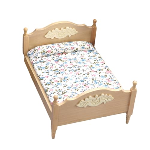 ERINGOGO Maßstab DIY Bett Möbel Zubehör Für Kinderzimmer Holzfarbe Ideales Für Kreative Bastelprojekte ERINGOGO Maßstab DIY Bett Möbel Zubehör Für Kinderzimmer Holzfarbe Ideales Für Kreative Bastelprojekte von ERINGOGO