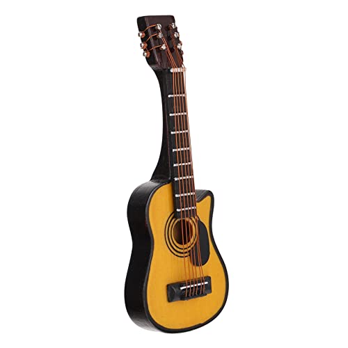 ERINGOGO Maßstab DIY Miniatur Gitarre Puppenhaus Dekoration Natürliche Holzausführung Kompakte Stilvoll Gestaltet ERINGOGO Maßstab DIY Miniatur Gitarre Puppenhaus Dekoration Natürliche Holzausführung Kompakte Stilvoll Gestaltet von ERINGOGO