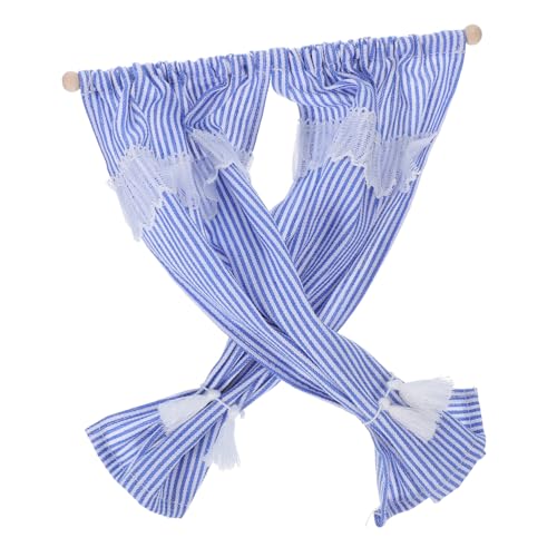 ERINGOGO Maßstab Gestreifte Mini Gardinen für Puppenhaus Dekoration Vielseitig Kleine Modellfenster Abdeckung Langlebiges Material Praktische Miniatur Accessoires ERINGOGO Maßstab Gestreifte Mini Gardinen für Puppenhaus Dekoration Vielseitig Kleine Modellfenster Abdeckung Langlebiges Material Praktische Miniatur Accessoires von ERINGOGO