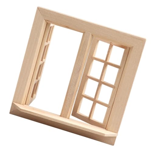 ERINGOGO Miniatur Holzfenster Unlackiertes Fenster Für Puppenhaus Maßstab Für Spielzeug Und Dekoration Pädagogisches Modell Für Kreatives Spielen ERINGOGO Miniatur Holzfenster Unlackiertes Fenster Für Puppenhaus Maßstab Für Spielzeug Und Dekoration Pädagogisches Modell Für Kreatives Spielen von ERINGOGO