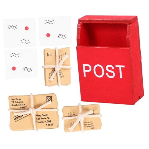 ERINGOGO Maßstab Kreative Postkasten Deko mit Feiner Verarbeitung Langlebig und Vielseitig für DIY Puppenhausmöbel und Wohnraumgestaltung von ERINGOGO