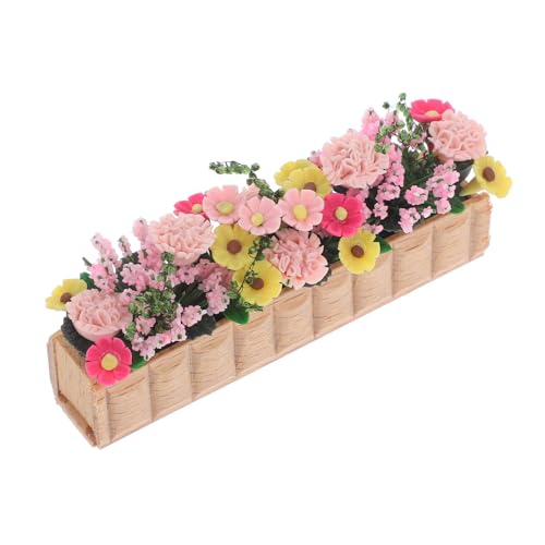 ERINGOGO Maßstab Langer Holzblumentopf Miniatur Gartendekorationen Kreative Puppenhaus Zubehörlandschaft für Handgemachte Modelle und Märchengärten ERINGOGO Maßstab Langer Holzblumentopf Miniatur Gartendekorationen Kreative Puppenhaus Zubehörlandschaft für Handgemachte Modelle und Märchengärten von ERINGOGO