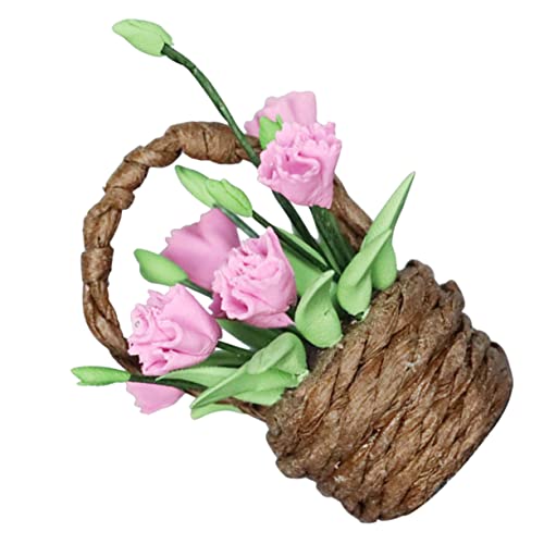 ERINGOGO Eleganter Mini-blumenkorb Im Maßstab 112 Zum Basteln Ideal Als Dekoration Für Miniaturhäuser ERINGOGO Eleganter Mini-blumenkorb Im Maßstab 112 Zum Basteln Ideal Als Dekoration Für Miniaturhäuser von ERINGOGO