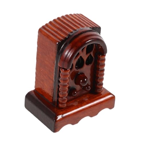 ERINGOGO Maßstab Retro Vintage Design Stabiles Holzspielzeug Zubehör für Puppenhaus Dekoration für Kreatives Familienspiel von ERINGOGO